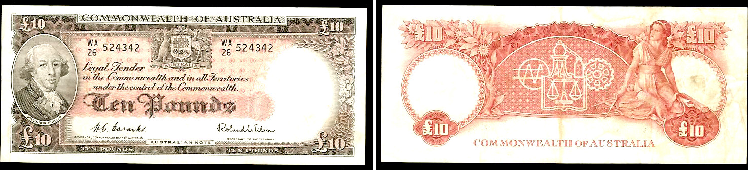 Australien £10 1954 TTB+